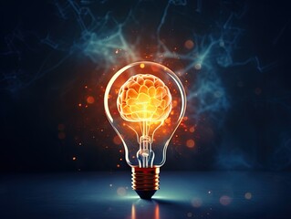 Bulb future technology with Brain