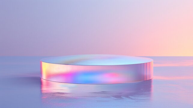 Minimalist design incorporating gradients and iridescence, for a sleek and modern visual appeal