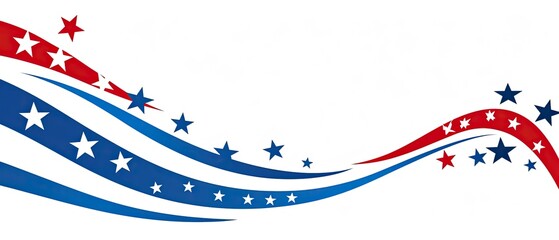 Patriotic design with red, white, and blue stars and stripes. Perfect for celebrating Independence Day, national holidays, or festive events.