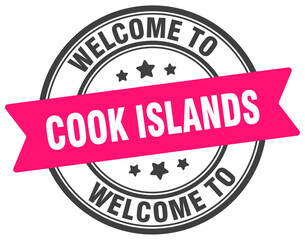 Welcome to Cook Islands stamp. Cook Islands round sign