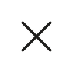 Cross Icon. Cancel icon. Close icon vector.