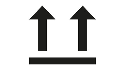 Fototapeta premium Transit packaging symbol