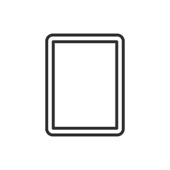 Tablet, linear icon. Line with editable stroke