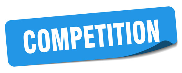 competition sticker. competition label