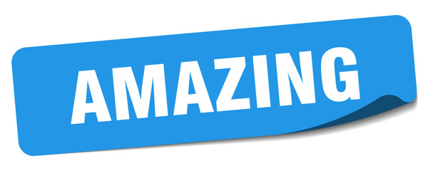 amazing sticker. amazing label
