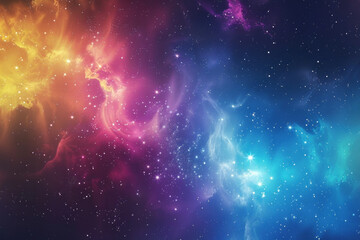 Colorful universe with nebula for background