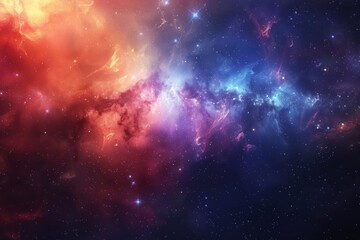 Colorful universe with nebula for background
