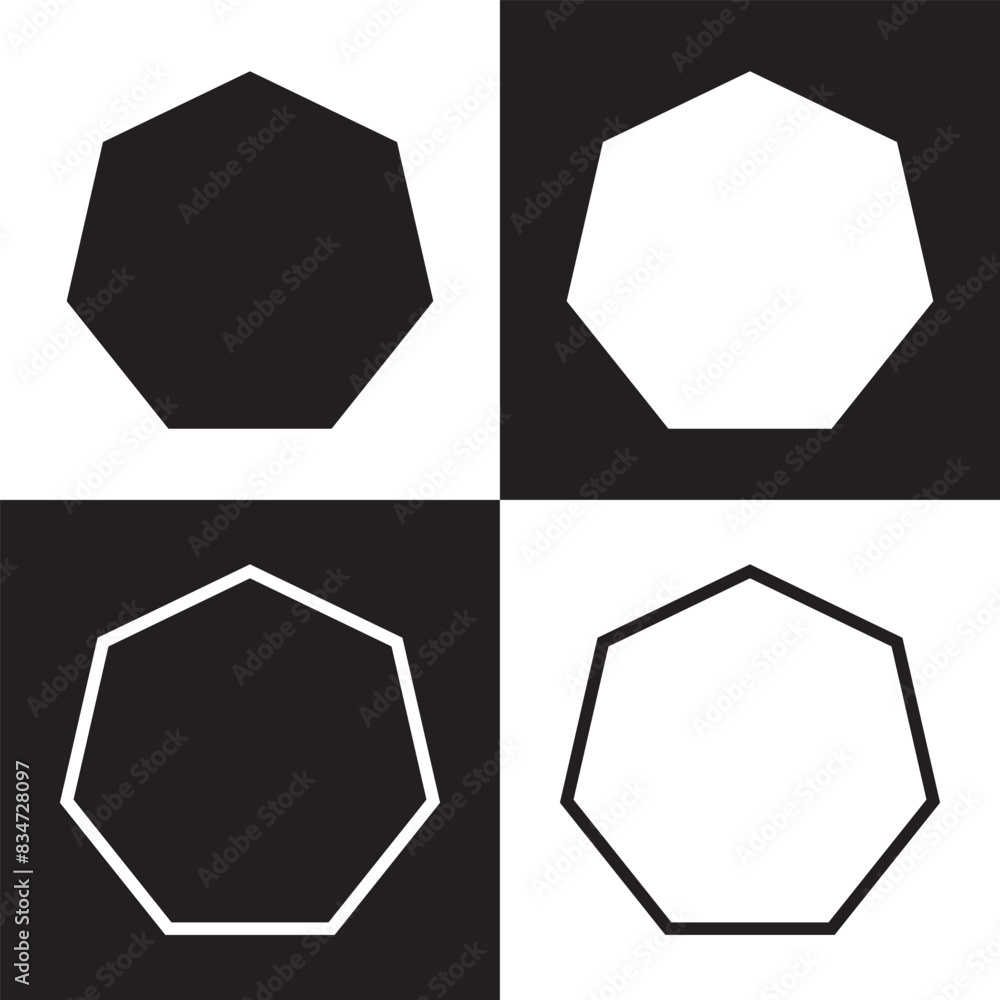 Poster hexagon vector icon. outline filled vector sign . . isolated transparent . arrows . data exchange . 