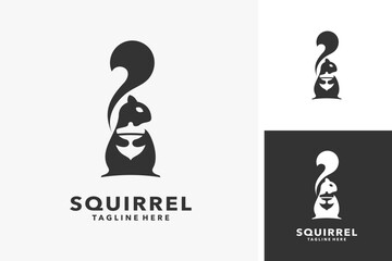 Squirrel animal logo design