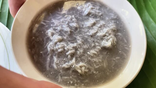 fermented fish, Filipino traditional food called ginamos