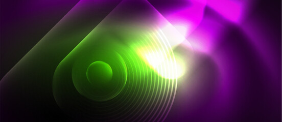 Shiny color neon glowing design. Vector Illustration For Wallpaper, Banner, Background, Card, Book Illustration, landing page