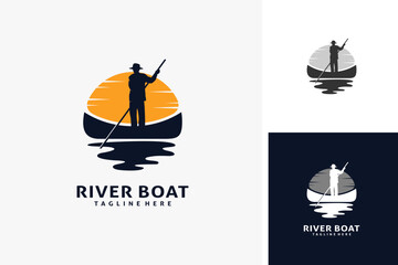 River boat logo design
