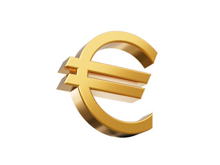 Gold 3d euro sign 3d illustration
