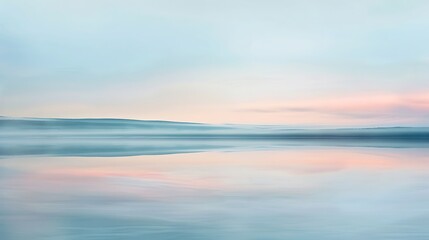 Fototapeta premium Subdued hues paint a portrait of tranquility, like a still lake reflecting the colors of the sky in its mirrored surface, capturing moments of fleeting beautybackground