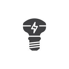 LED lamp vector icon