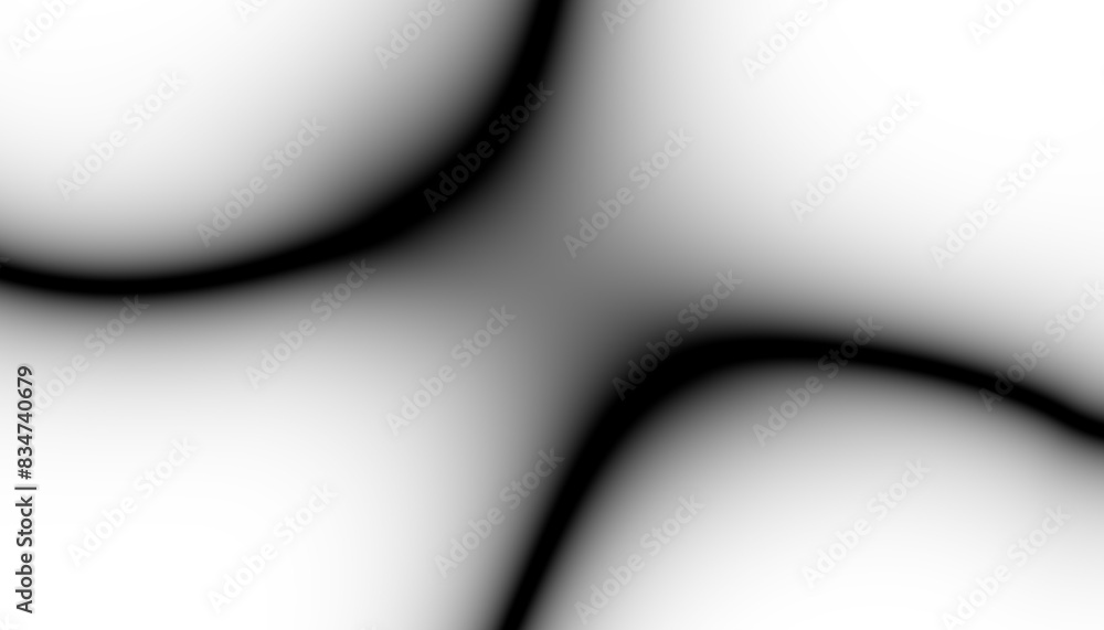 Poster abstract black blur thin linear abstract curved wavy wide pattern for background, wallpaper, banner,