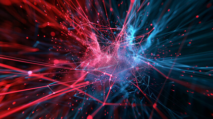 Naklejka premium Abstract colorful loghts dots and smoke background