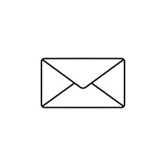 Flat Email icon vector. Mail icon symbol isolated