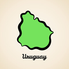 Uruguay - Outline Map