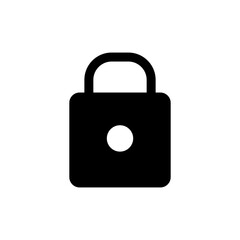 lock vector icon,simple design on white background