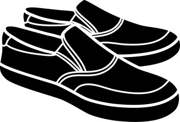 SLIP-ON SNEAKERS vector illustration