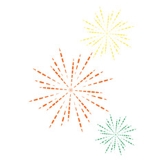 Obraz premium Happy Ugadi Firework. New Year's Day of Hindu calendar.