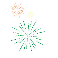 Fototapeta premium Happy Ugadi Firework. New Year's Day of Hindu calendar.