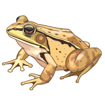 recommend clip art: PNG cartoon clipart drawing of a frog on an isolated transparent background