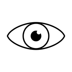 Eye icon vector. Vision vector illustration