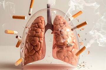 Protective Shield Safeguarding Lungs from Cigarette Threats