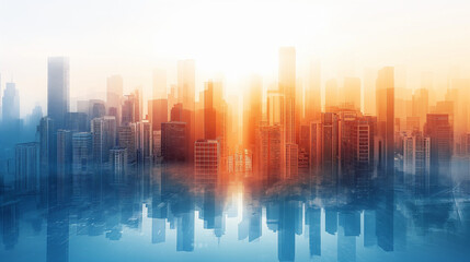 Stability of the real estate market , Gradient and transparent effect used.