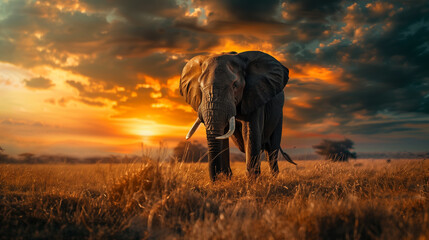 Obraz premium Exciting Wildlife Encounter