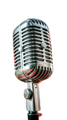 Fototapeta premium retro microphone isolated on white