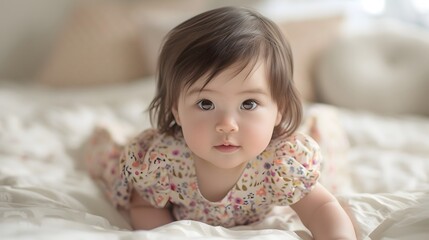 Fototapeta premium 見つめる日本人の女の子