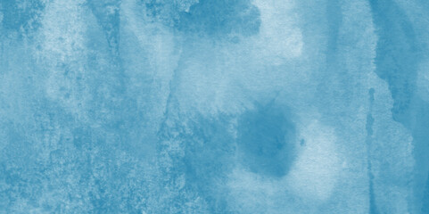 Abstract blue color clouds background, Vibrant clear blue sky with puffy and blurry natural clear clouds, Abstract blue watercolor painted sky background by teal color blue.