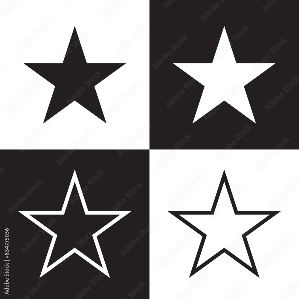 Poster star vector icon. outline filled vector sign . isolated transparent . arrows . data exchange . digit