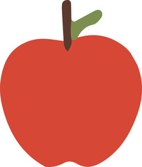 Red Apple Vector Illustration