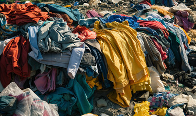 Used clothes dump highlights fast fashion environment