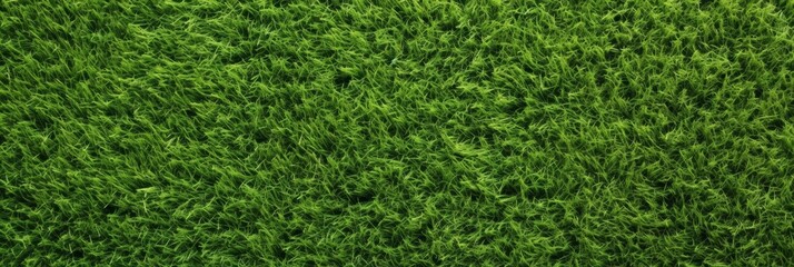 Fototapeta premium Lush green leaves background, horizontal blur featuring dense foliage with vibrant green colors and rich textures, creating a fresh and natural feel, ideal for a banner with space for textNatural 