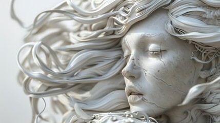 Zephyria, Goddess of Breezes: A light, airy figure with windblown hair, accompanied by gentle breezes