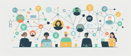 A diagram demonstrating the proper etiquette for virtual meetings.