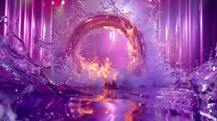 Enchanting Swirling Portal of Cosmic Energy and Ethereal Light