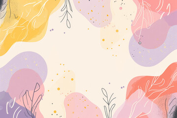 Harmonious Calm Doodle Background Texture - Serene, Artistic, and Detailed Patterns for Tranquil and Beautiful Designs. Generated AI.