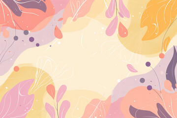 Harmonious Calm Doodle Background Texture - Serene, Artistic, and Detailed Patterns for Tranquil and Beautiful Designs. Generated AI.