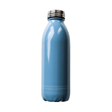 water bottle isolated on transparent background generative ai