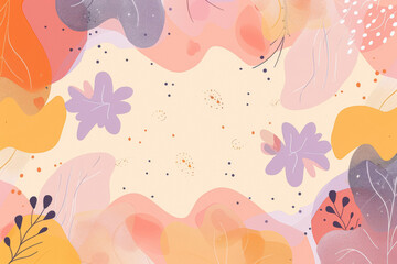 Harmonious Calm Doodle Background Texture - Serene, Artistic, and Detailed Patterns for Tranquil and Beautiful Designs. Generated AI.