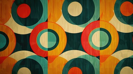 Vintage geometric pattern from the 1970s