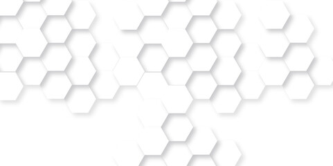 Background with hexagons . Abstract background with lines . white texture background . hexagon abstract background. Surface polygon pattern with glowing hexagon paper texture and futuristic business.
