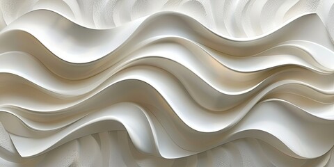 Obraz premium The image is a white wave with a lot of detail and texture