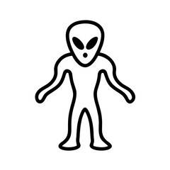 Alien Ganzkörper Symbol 